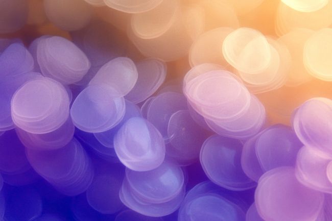 Translucent, fractal-like petals in soft purple and pink hues form a layered pattern, glowing with diffused light and shadow.